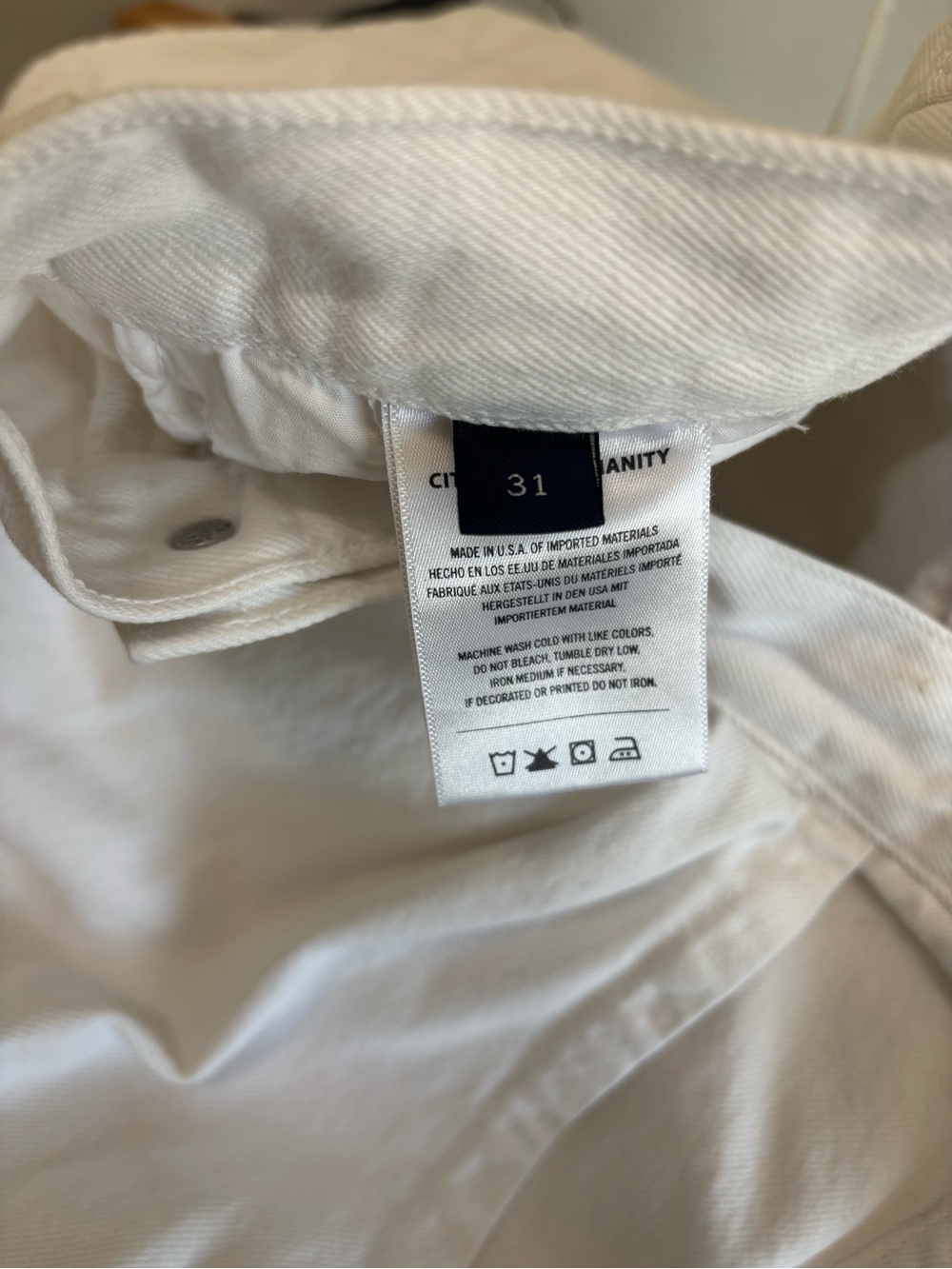 Citizens of Humanity Maritzy Pleated Shorts White Size 31 Cotton High rise - Picture 9 of 12